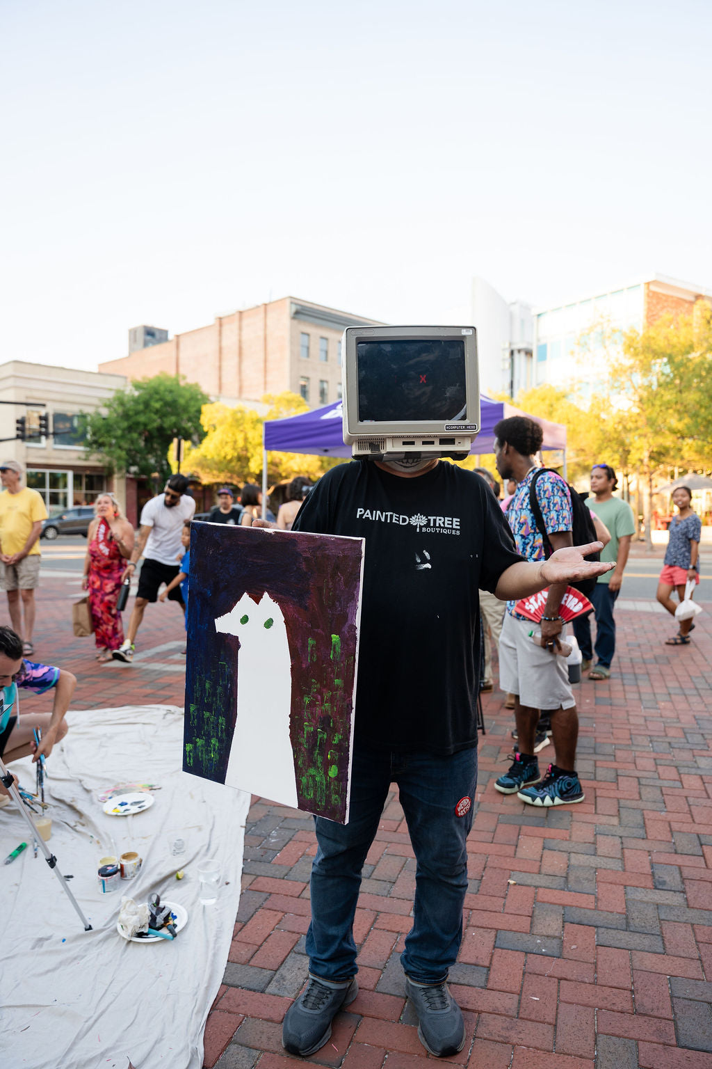 Canvas Clash Piece - Computer Hedd