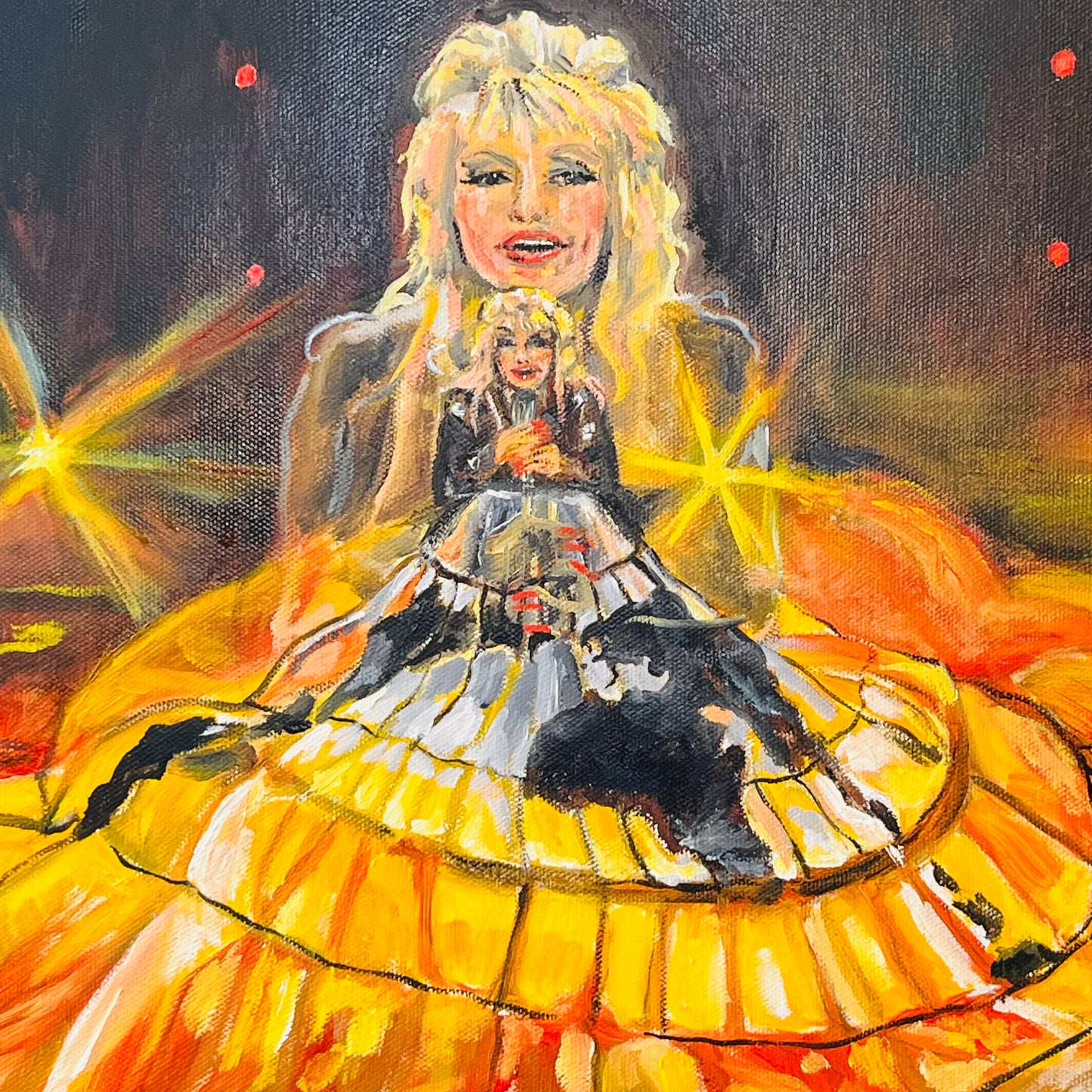 Dolly Singing ‘World on Fire’ by Alison Green Charchar