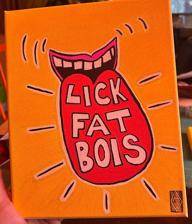 No Sin No Art (6x8) by Heather Anne